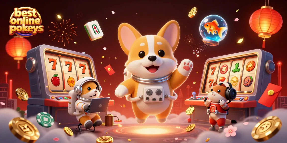 Experience the best online pokies in a vibrant, animated space casino scene full of excitement.